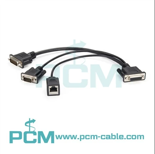RAD-GALAXY ایتھرنیٹ کیبل HD-26F سے HD-26M + DB-9M + RJ-45