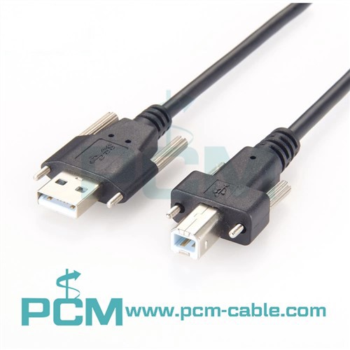 سکرو لاک USB 2۔{1}} ہائی سپیڈ A سے B کیبل