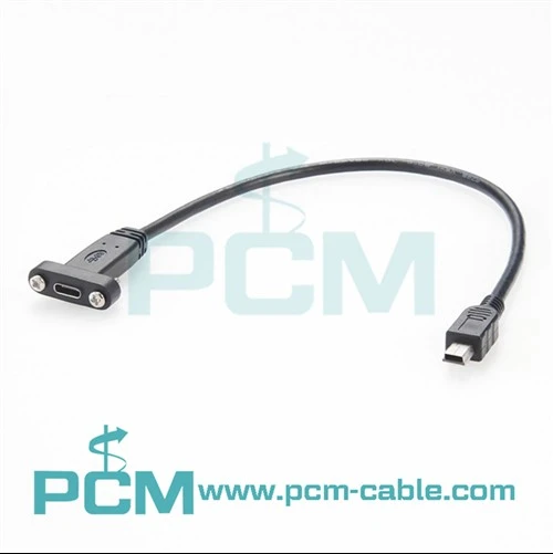 USB-C USB 3.1 Type C سے Mini USB ڈیٹا کیبل
