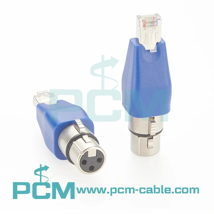 XLR 3 Pin 5 Pin to RJ45 Male adapter for DMX-CON Controller