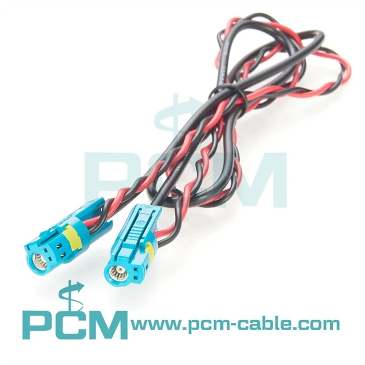 Automotive Fakra Connector with Power Wires for Car Camera Applications