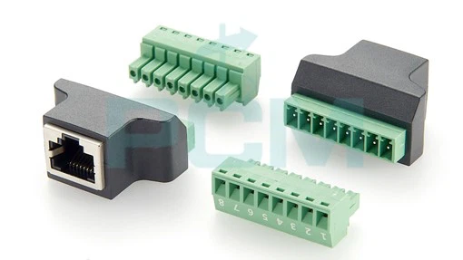 RJ45 8P8C Female Jack To 8 Pin Screw Terminal Connector RJ45 8P8C Female Jack To 8 Pin Screw Terminal Connector