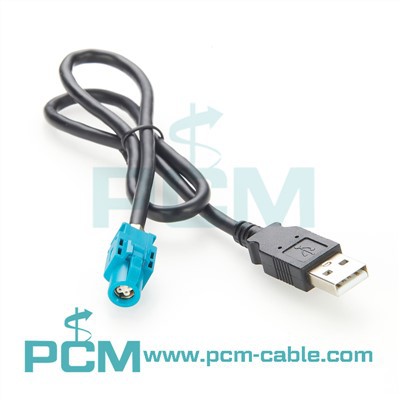 HSD سے USB، HSD 4Pin Z کوڈ فیمیل ٹو USB2۔{2}} ایک قسم کی توسیع کیبل